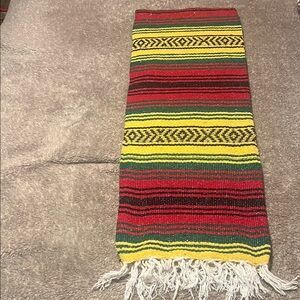 Baja Striped Blanket with Fringe
